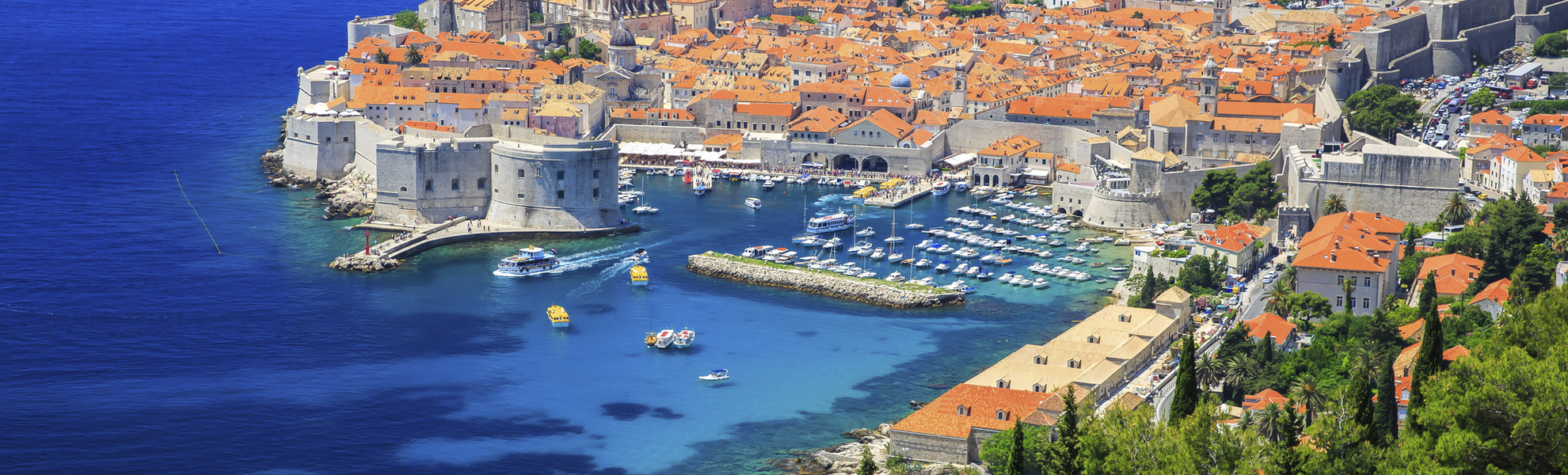 Panoramablick auf Dubrovnik, Kroatien