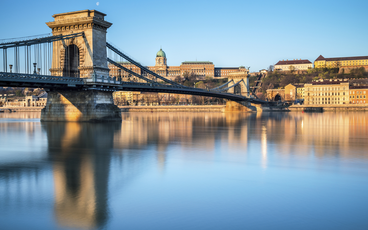 Kettenbrücke in Budapest, Ungarn