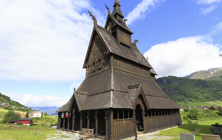 Stabkirche in Hopperstad, Norwegen
