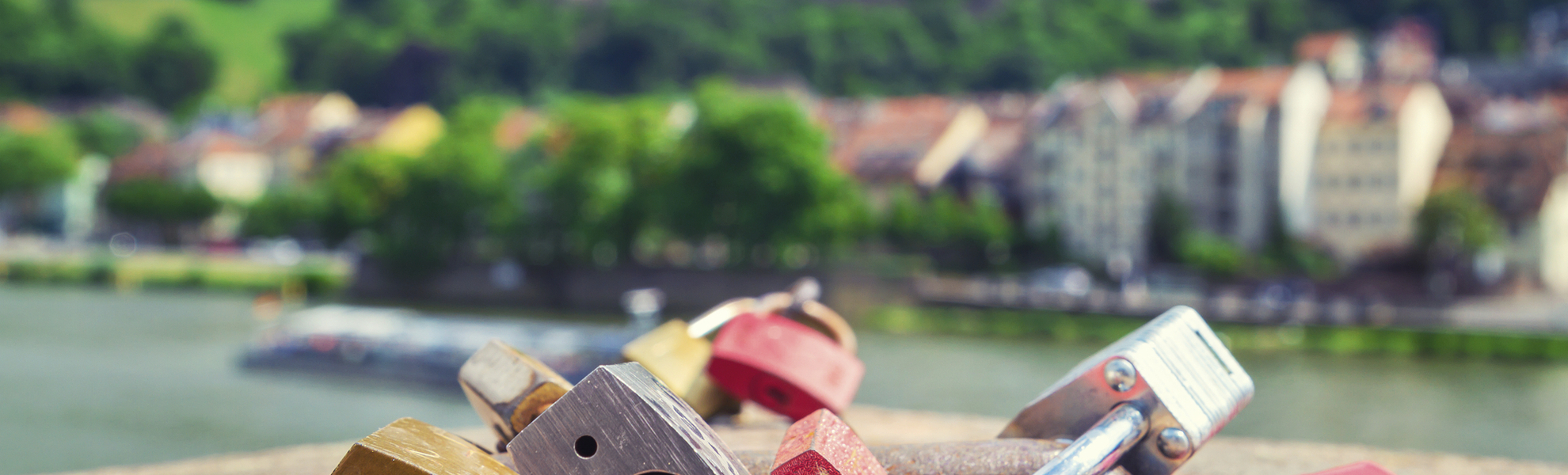 Liebesschloessr in Heidelberg, Deutschland