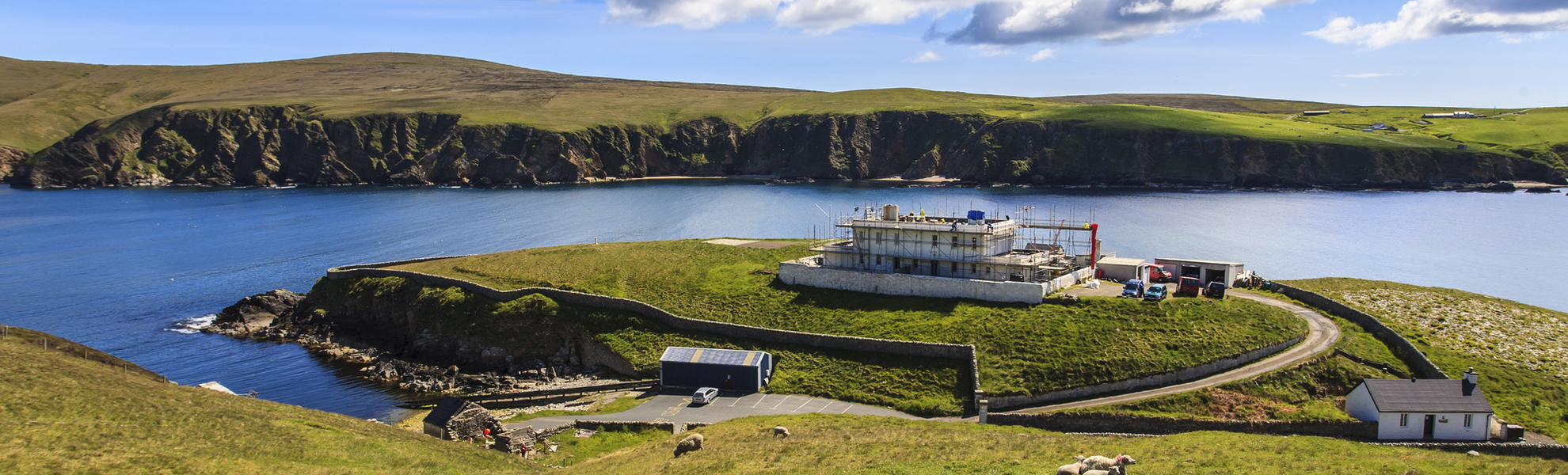Küste von Lerwick, Schottland