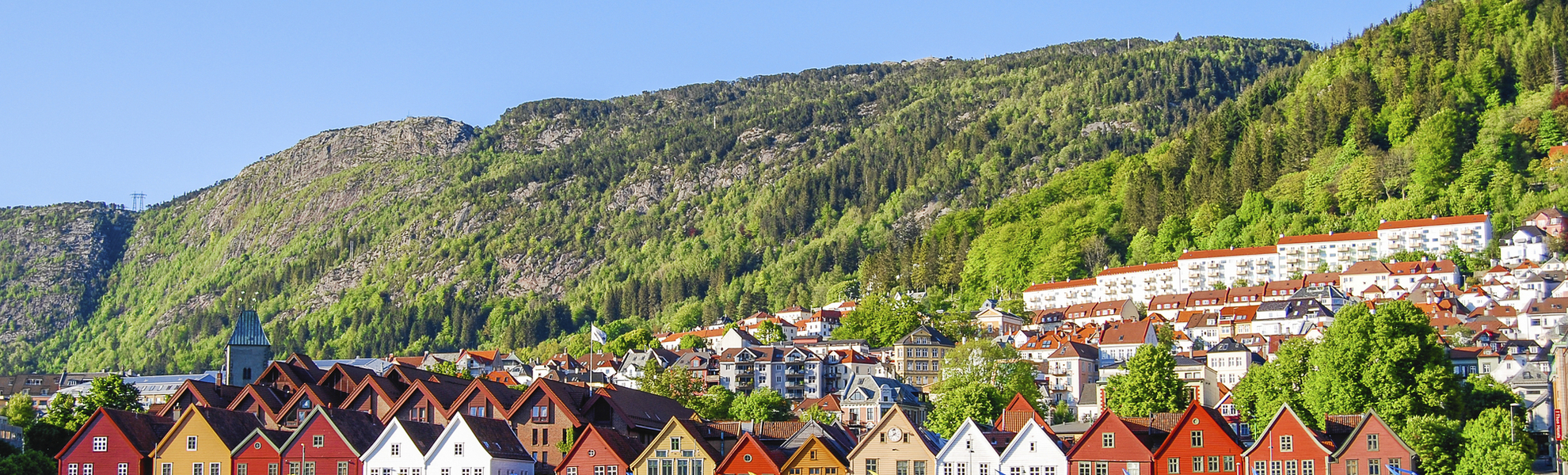 Blick auf die Stadt Bergen, Norwegen