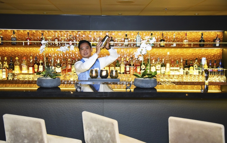 Kopernikus Bar nach der Werft, MS Amadea