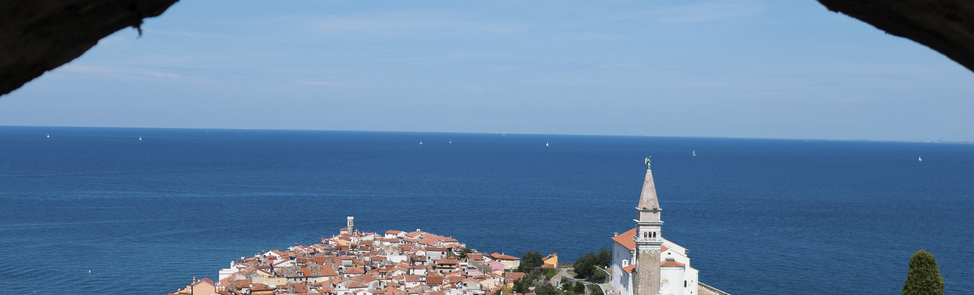 Blick auf die Stadt Koper, Slowenien