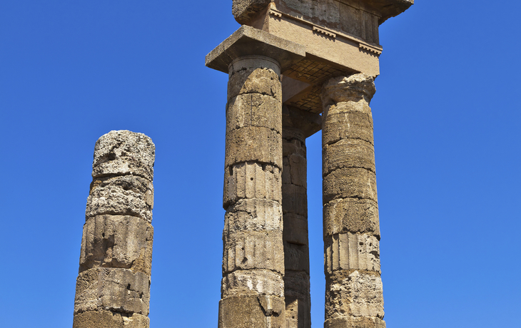 Tempel des Apollon in Rhodos, Griechenland