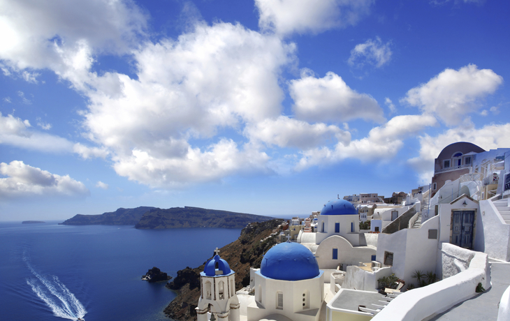 Blick auf den Caldera, Griechenland