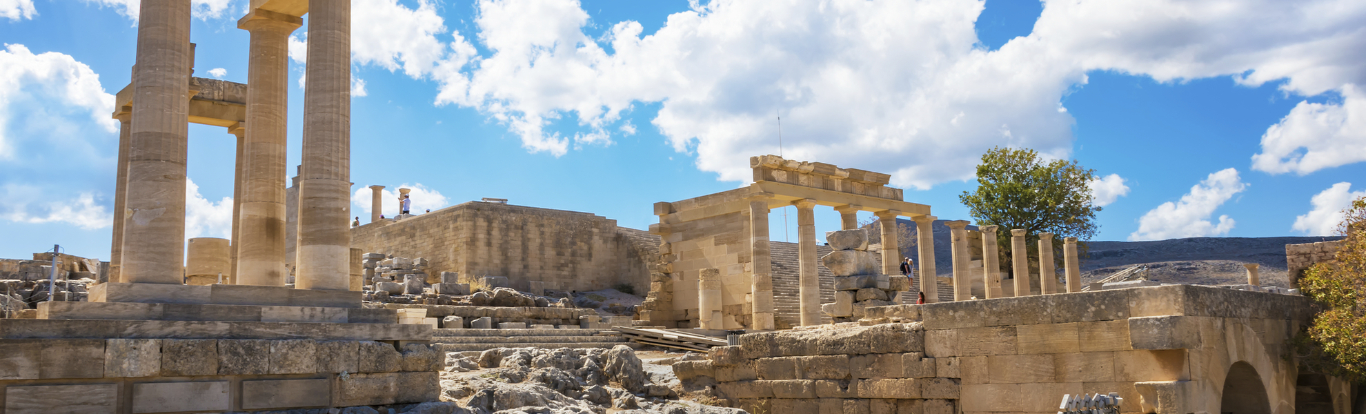 Ruinen von Acropolis in Rhodos, Griechenland