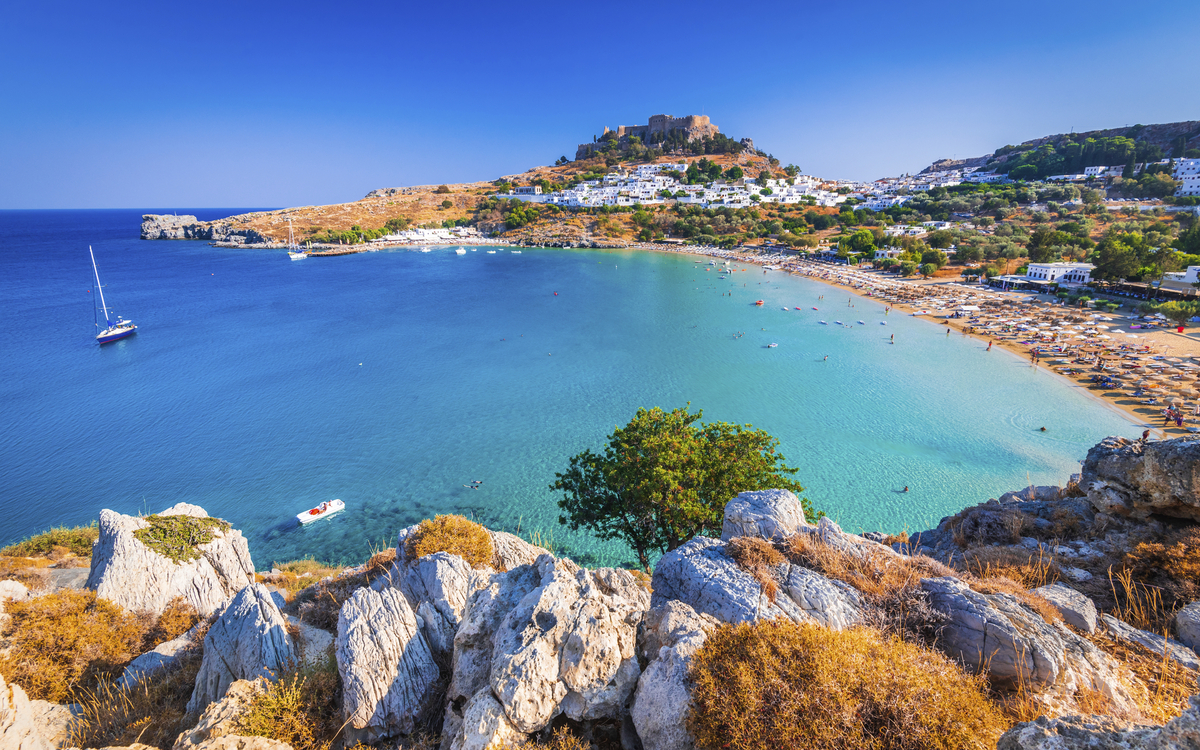 Küste von Rhodos, Griechenland