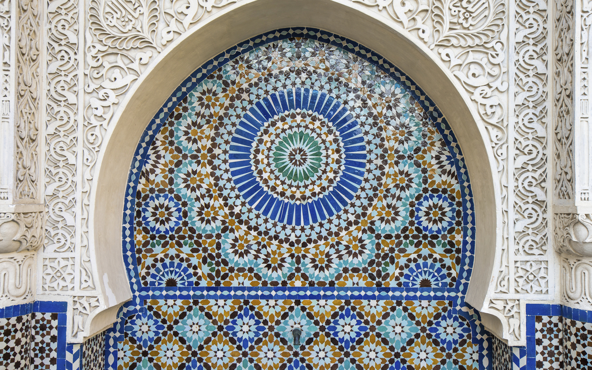 bunte Mosaik Fliesen, Marokko