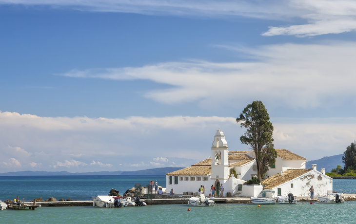 Kloster Panagia auf der Insel Korfu, Griechenland