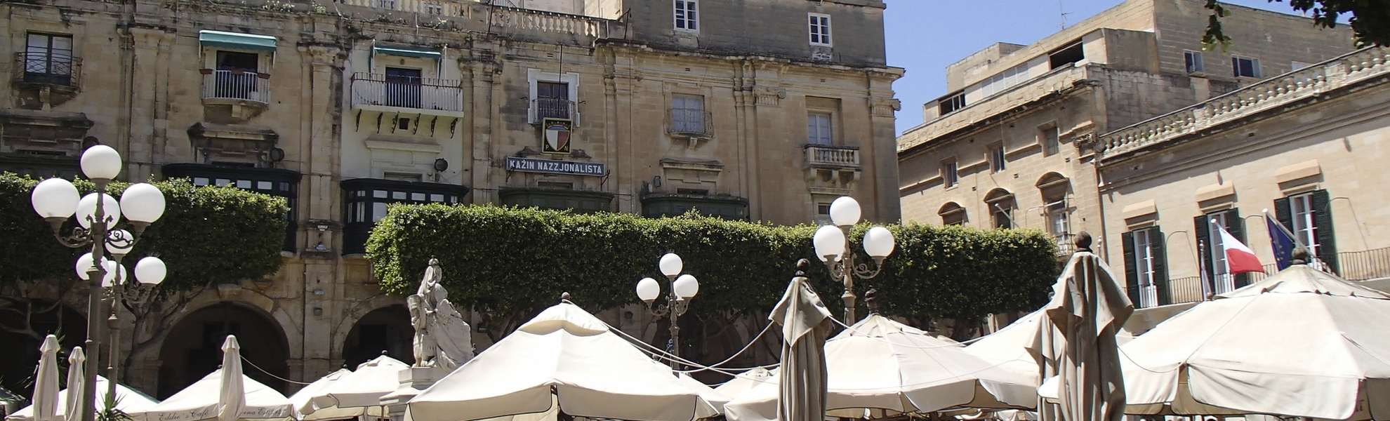 Platz in Valletta, Malta