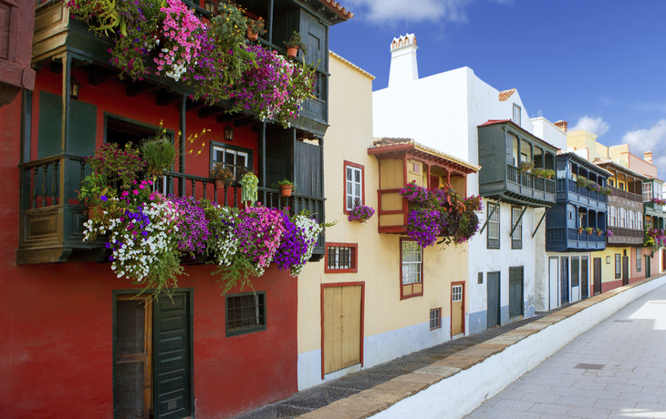 Straße in Santa Cruz de La Palma, Spanien