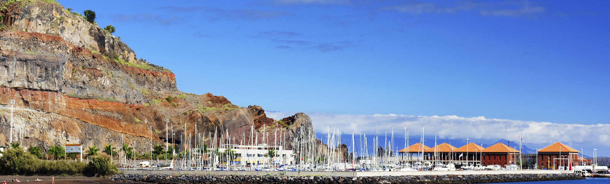 Hafen von San Sebastian auf la Gomera, Spanien