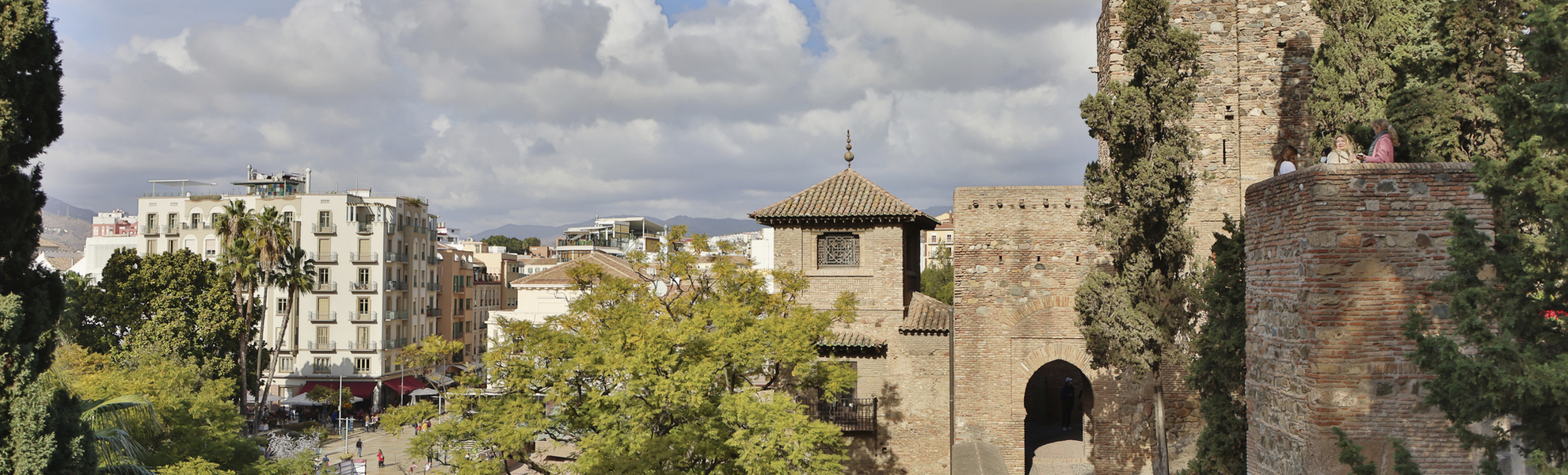 Malaga, Aussicht von der Alcazaba Festung, Spanien