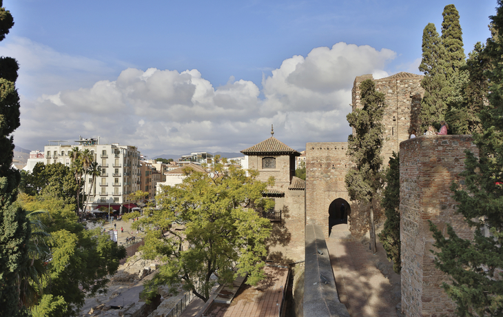 Malaga, Aussicht von der Alcazaba Festung, Spanien