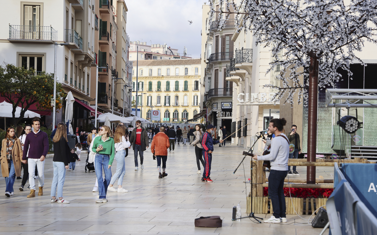 Malaga zur Winterzeit, Spanien