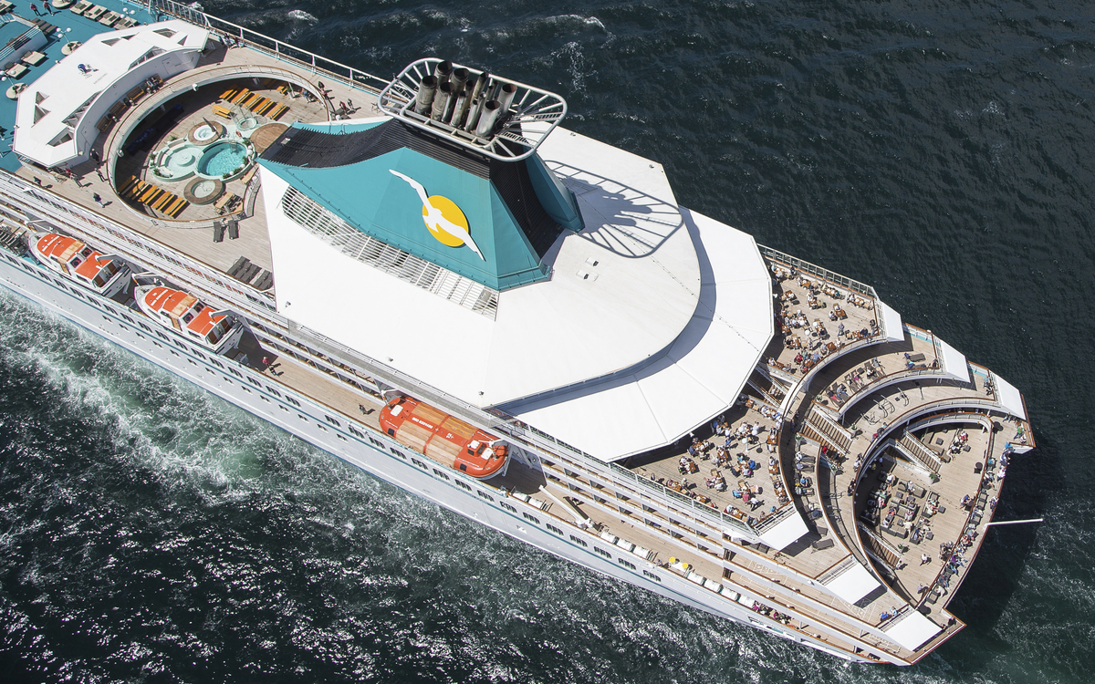 Deckansicht, MS Artania