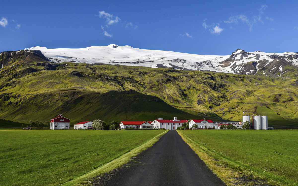 Der Vulkan Eyjafjallajökull, Island