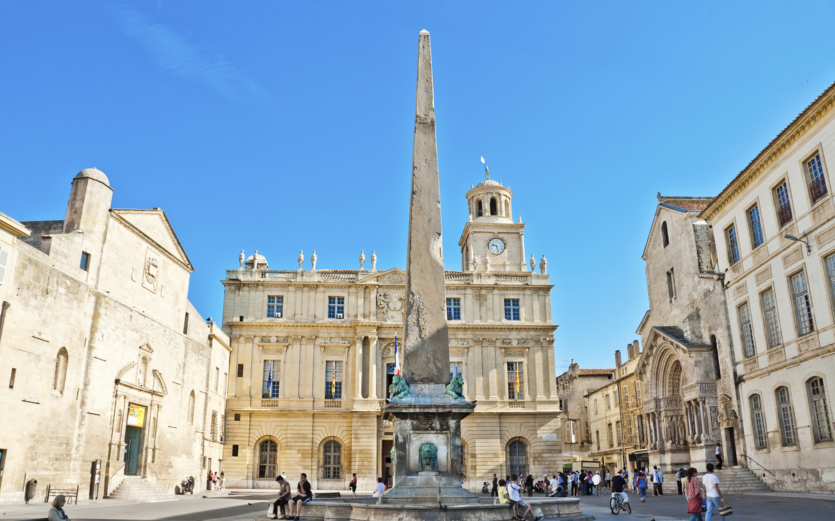 Place de la Republique in Arles, Frankreich