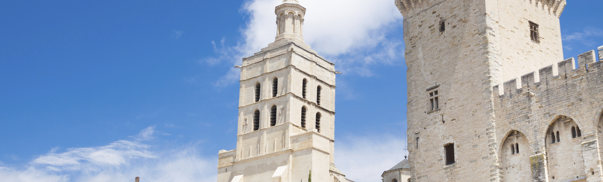 Papstpalast in Avignon, Frankreich