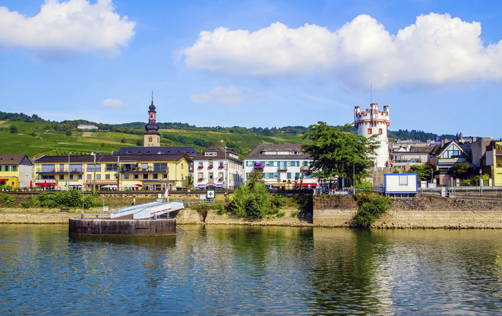 Panorama von Ruedesheim, Deutschland
