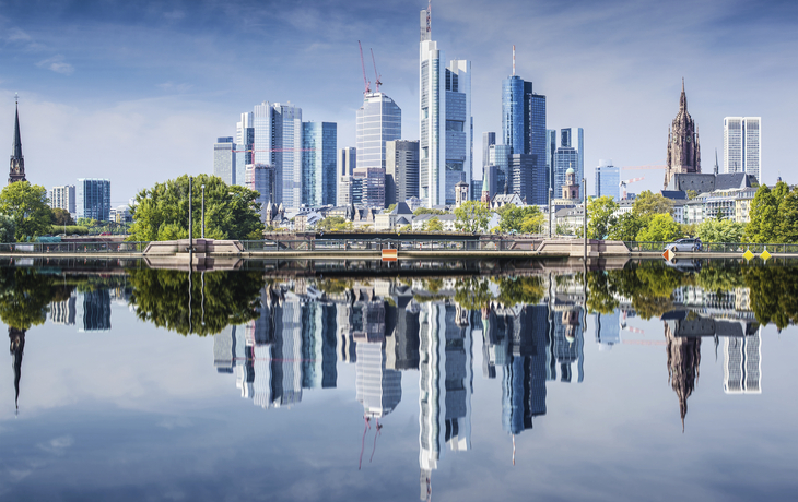 Wolkenkratzer in Frankfurt am Main, Deutschland