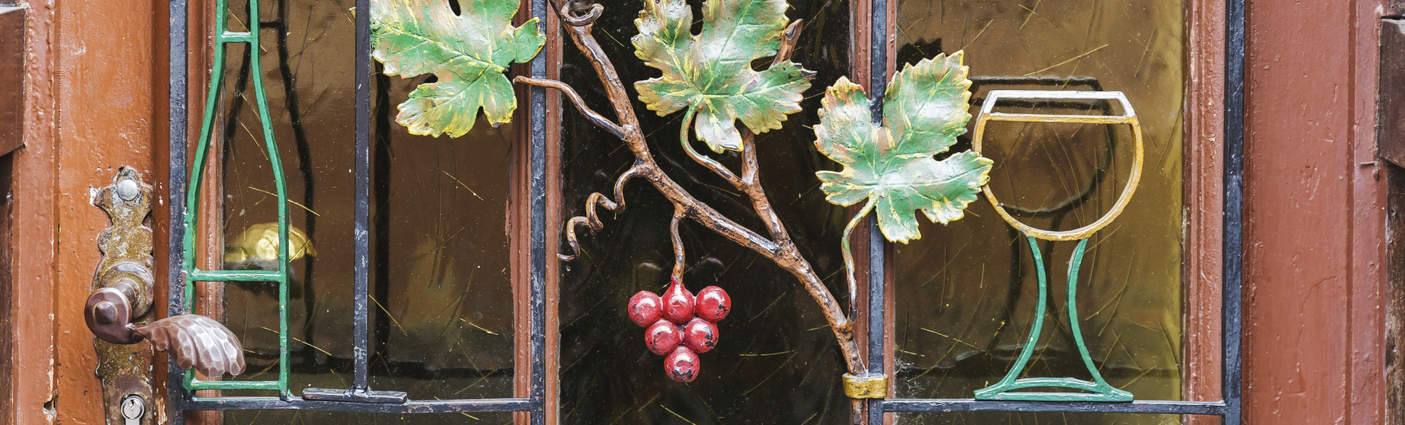 Türe eine Hauses in Rüdesheim, Deutschland