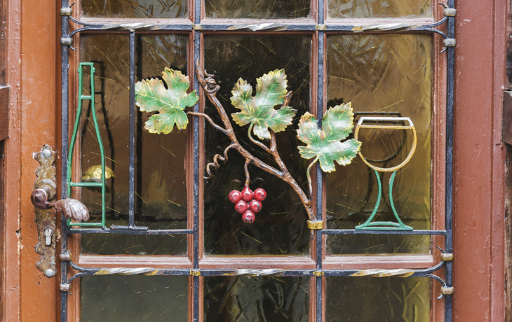 Türe eine Hauses in Rüdesheim, Deutschland