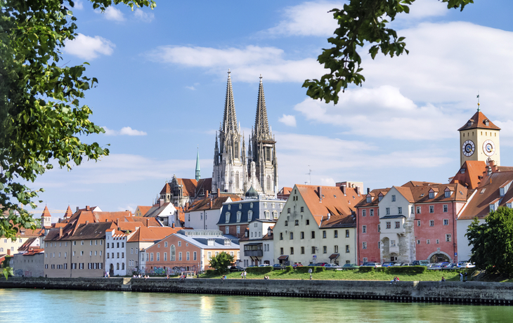 Panorama von Regensburg, Deutschland