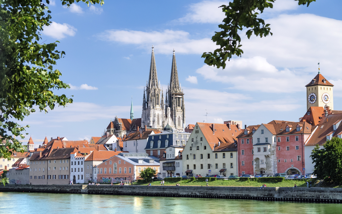 Panorama von Regensburg, Deutschland