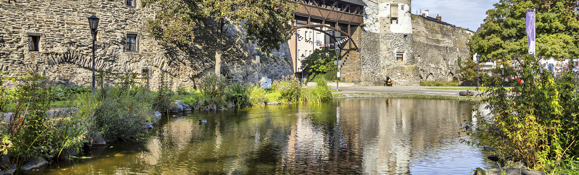 Die alte Stadtmauer von Andernach, Deutschland