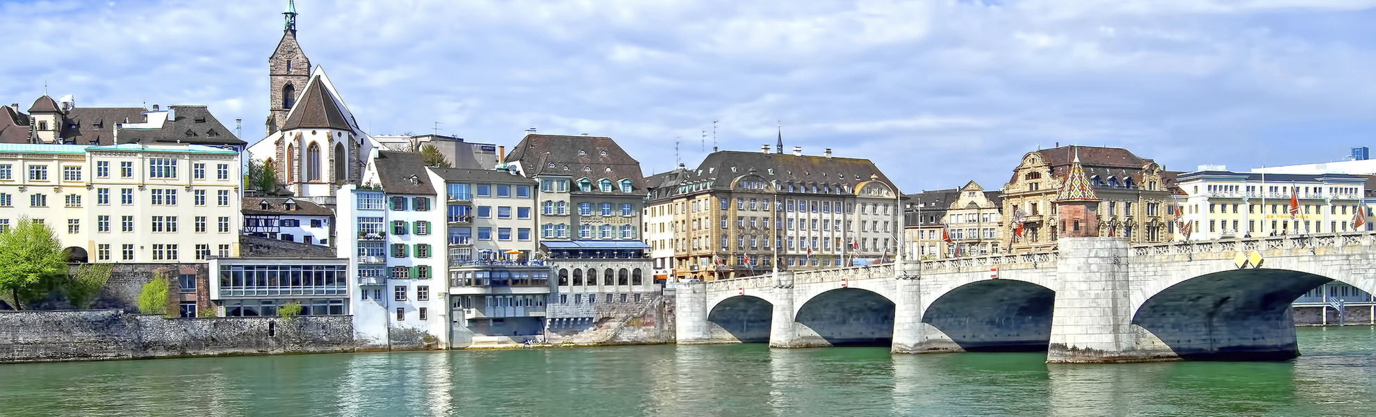 malerisches Stadtbild in Basel, Schweiz