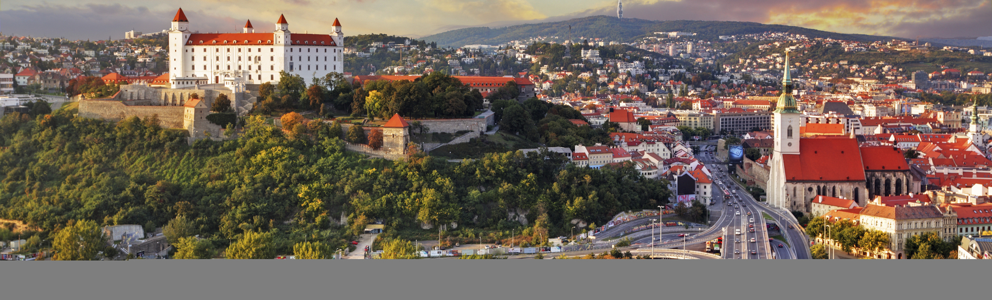 Luftansicht von Bratislava, Slowakei