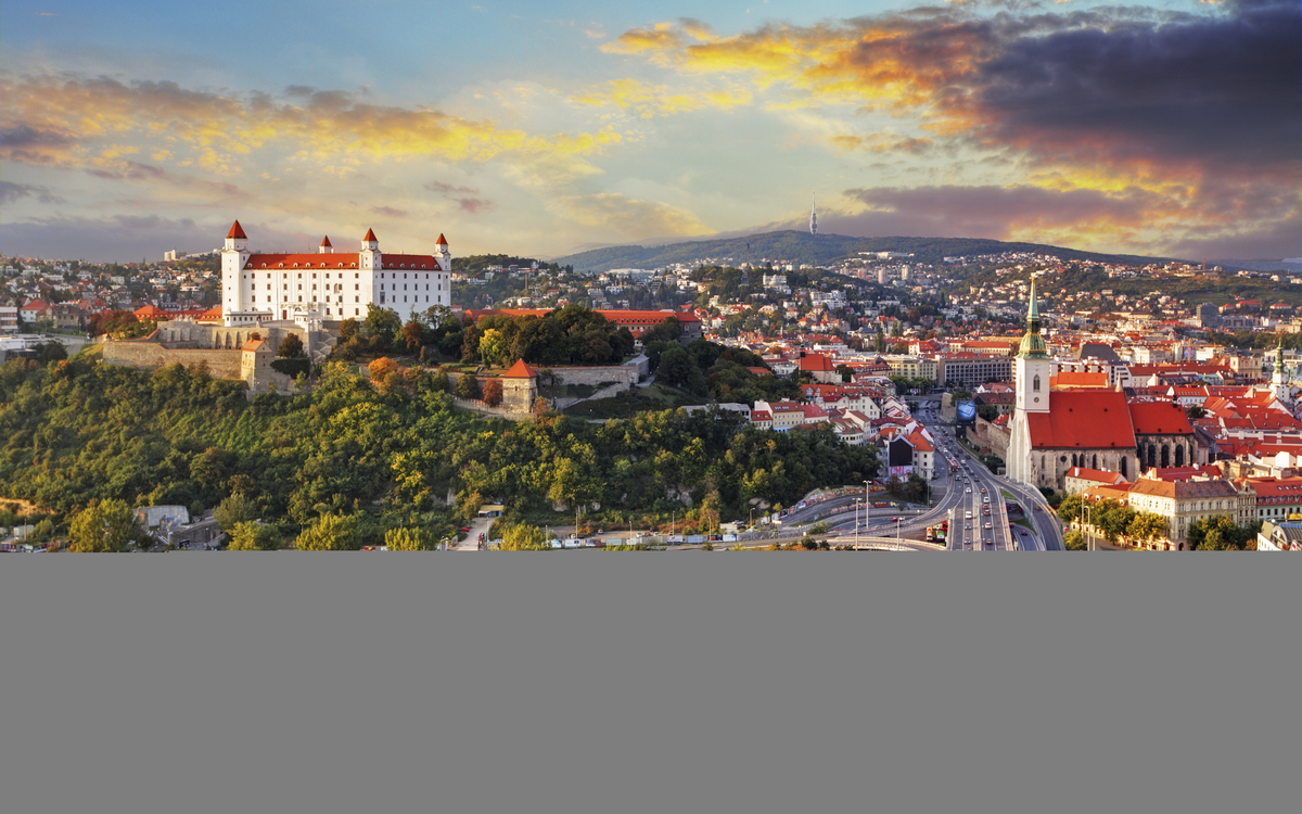 Luftansicht von Bratislava, Slowakei