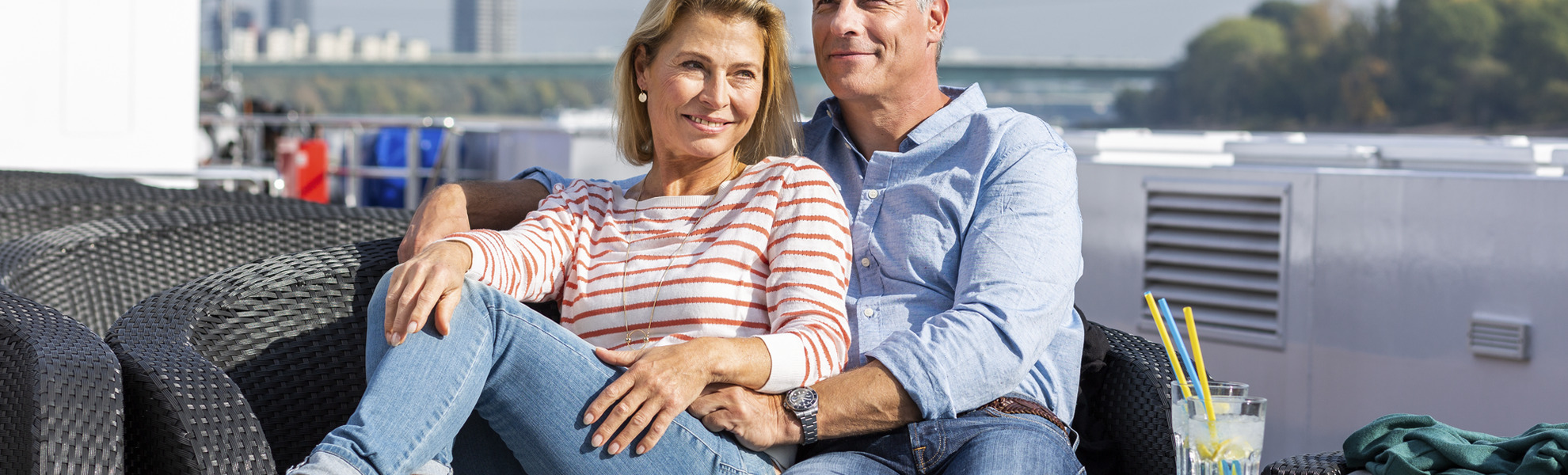 Entspannen auf dem Sonnendeck der MS Asara