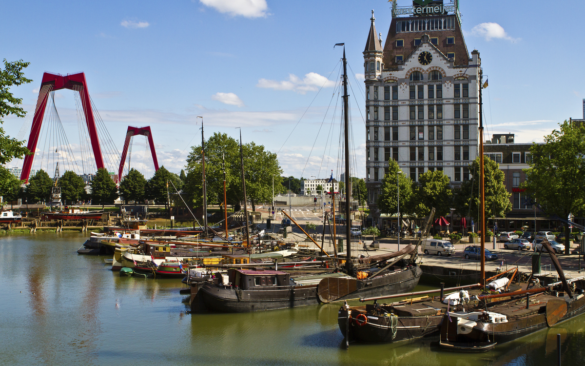 Alte Segelschiffe in Rotterdam, Niederlande