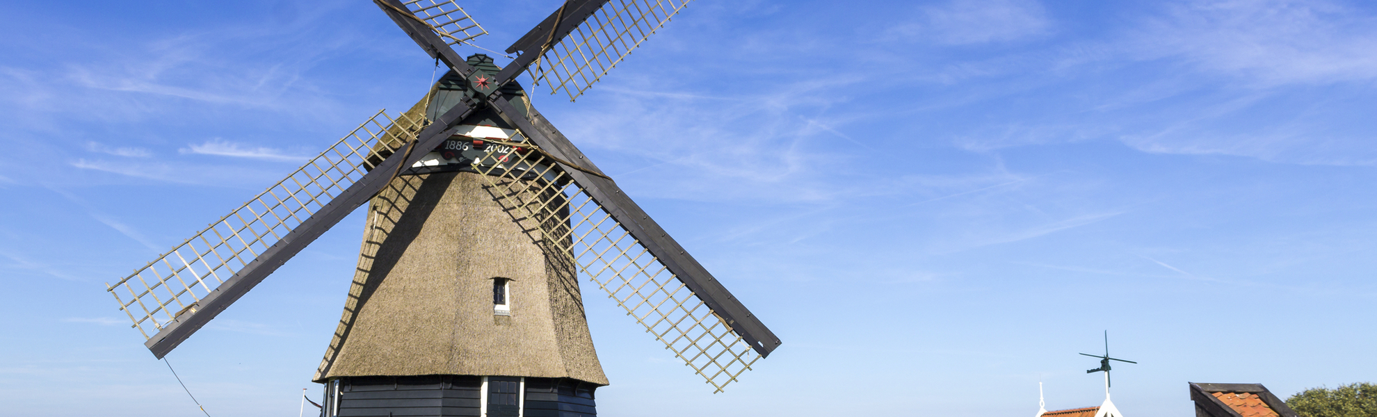 Windmühle in Hoorn, Niederlande