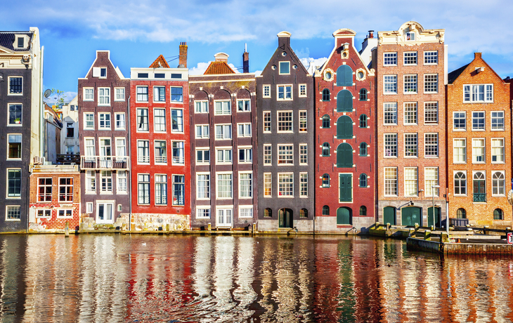 Haeuserfassaden von Amsterdam, Niederlande