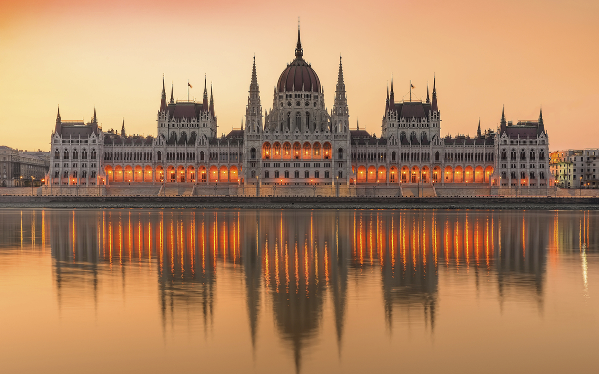 Parlamentsgebäude in Budapest, Ungarn