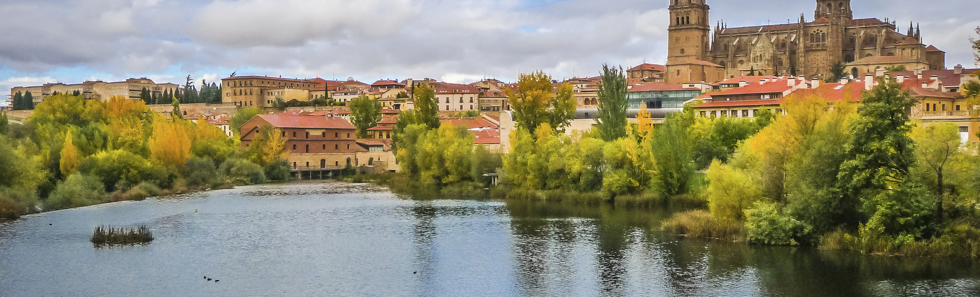 Blick auf die Kathedrale von Salamanca, Spanien