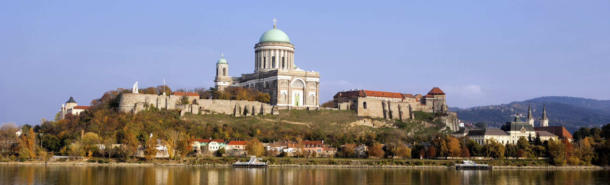 Blick auf Esztergom, Ungarn