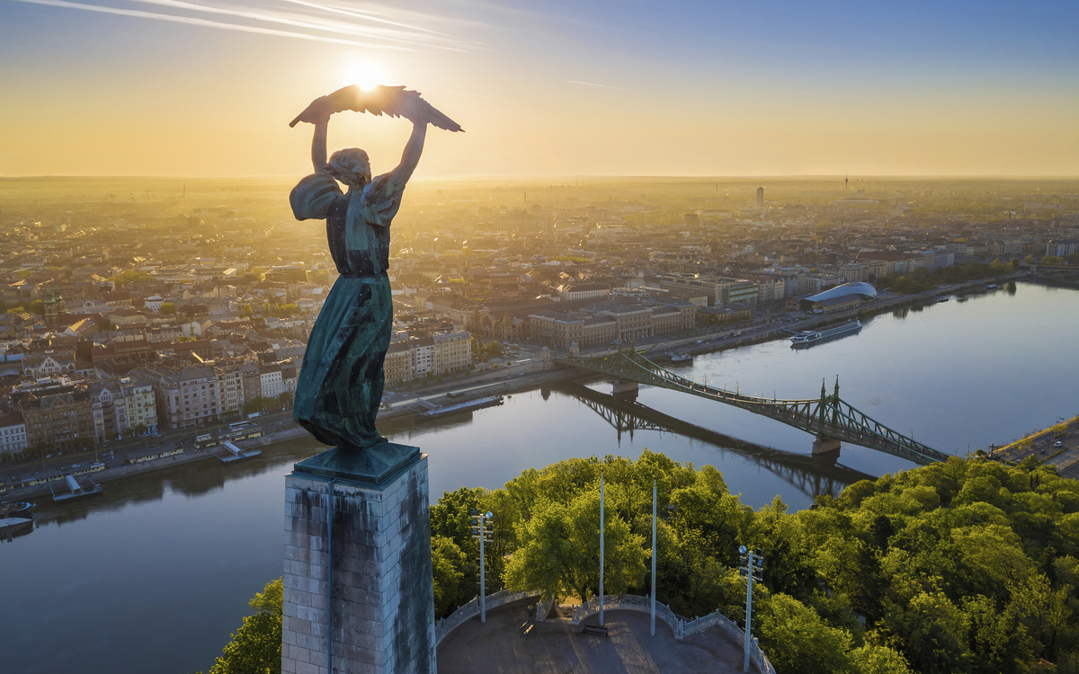 Freiheitsstatue in Budapest, Ungarn