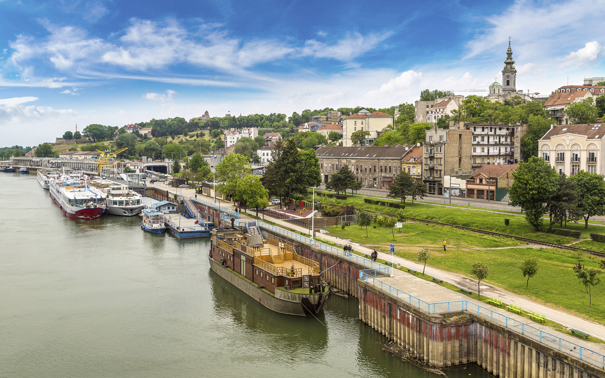 Panorama von Belgrad, Serbien