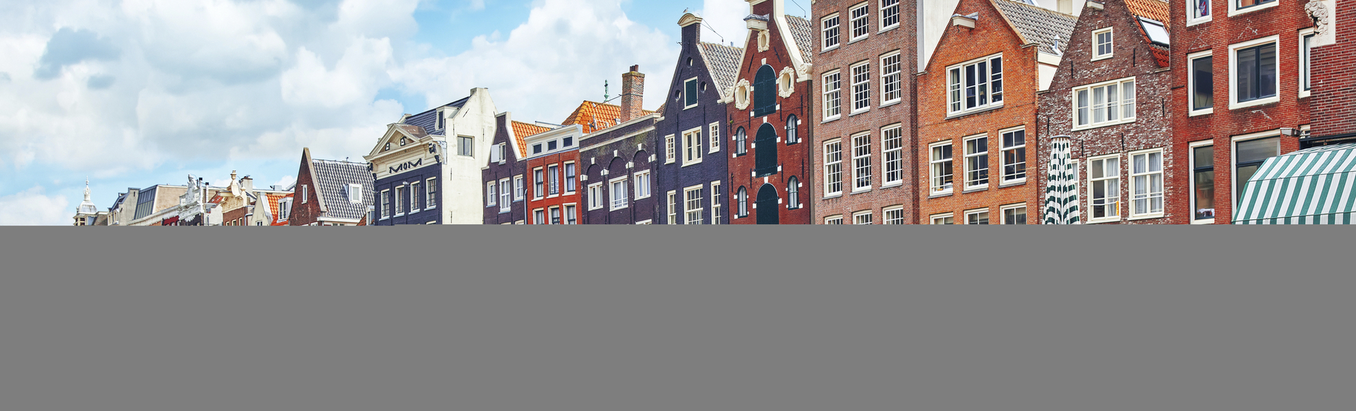 Häuserzeile in Amsterdam, Niederlande