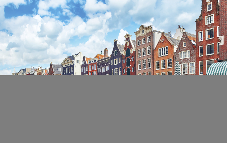 Häuserzeile in Amsterdam, Niederlande