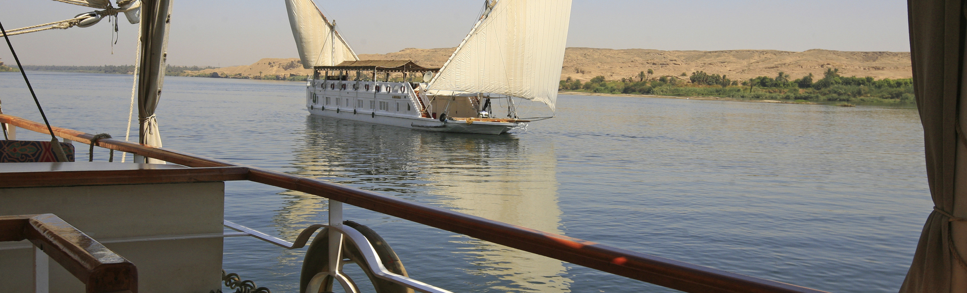 Segelschiff auf dem Nil, Aegypten
