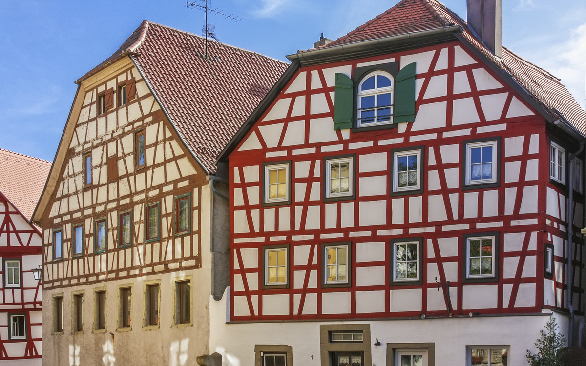 Fachwerkhäuser in Heilbronn, Deutschland