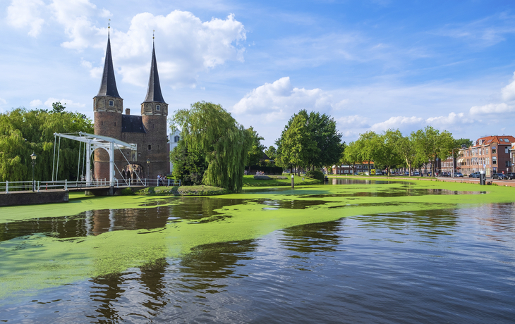 Flusslandschaft in Delft, Niederlande