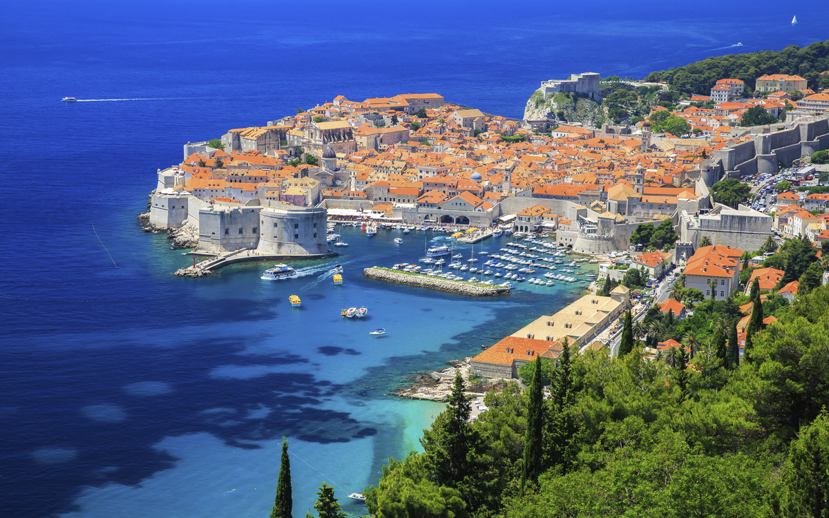 Panoramablick auf Dubrovnik, Kroatien