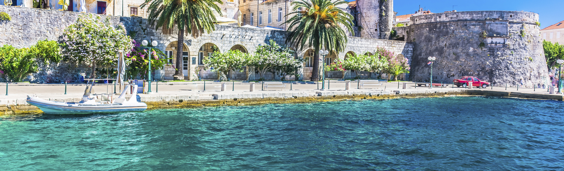 Küste von Korçula, Kroatien